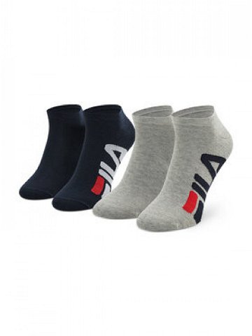 Fila Sada 2 párů pánských vysokých ponožek Calza Invisibile F9199 Barevná