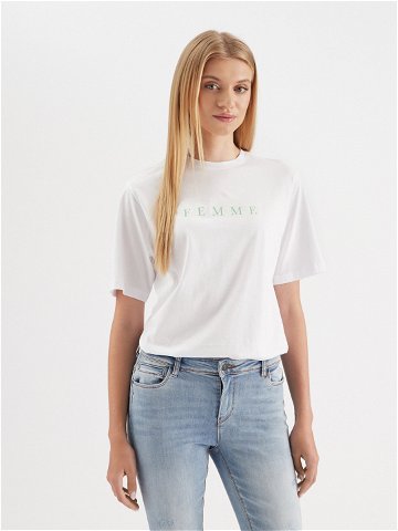 Selected Femme T-Shirt 16085609 Bílá Loose Fit