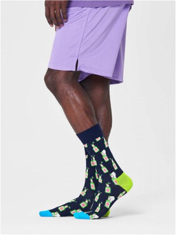 Happy Socks Klasické ponožky Unisex BEE01-6500 Tmavomodrá