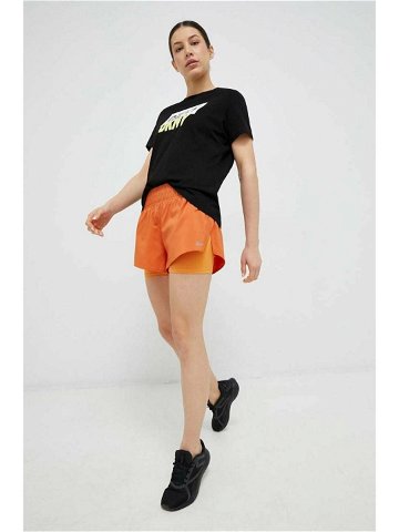 Běžecké šortky Reebok oranžová barva medium waist