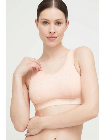 Podprsenka Emporio Armani Underwear růžová barva