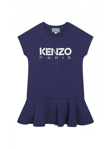 Dívčí šaty Kenzo Kids tmavomodrá barva mini