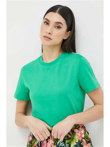 Bavlněné tričko Miss Sixty zelená barva
