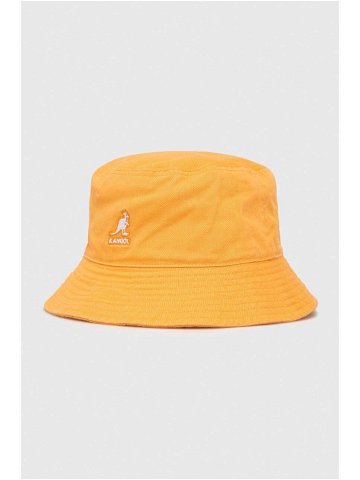 Bavlněná čepice Kangol oranžová barva