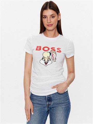 Boss T-Shirt 50484941 Bílá Slim Fit