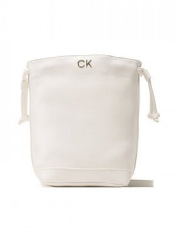 Calvin Klein Jeans Kabelka Re-Lock Drawstring Bag Mini K60K610450 Bílá