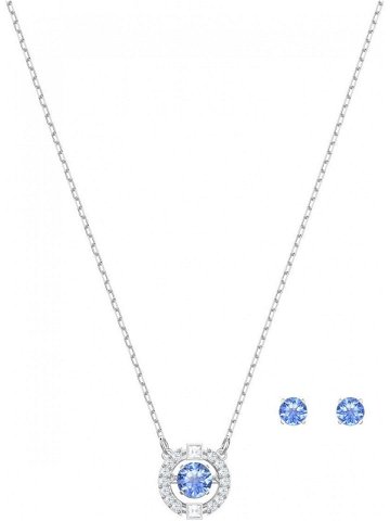 Swarovski Souprava šperků s modrými krystaly SPARKLING DANCE 5480485