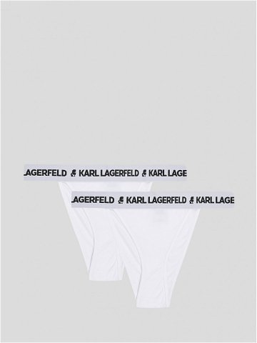 KARL LAGERFELD Sada 2 kusů brazilských kalhotek 225W2141 Bílá