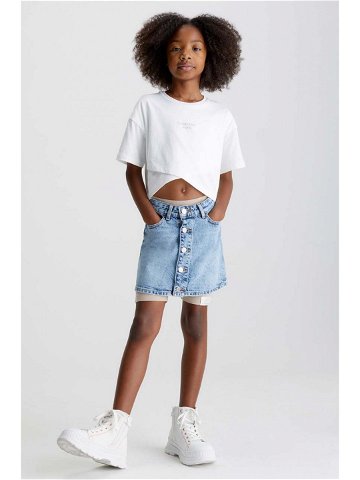 Dětská riflová sukně Calvin Klein Jeans mini