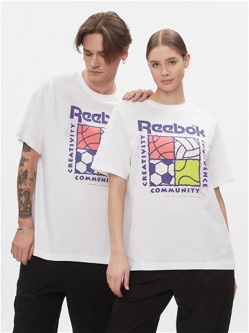 Reebok T-Shirt Reebok Graphic Series T-Shirt HM6250 Bílá Relaxed Fit