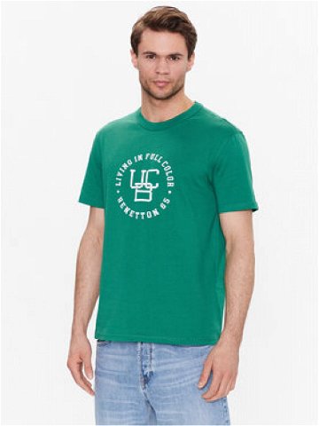 United Colors Of Benetton T-Shirt 3YR3U1050 Zelená Regular Fit