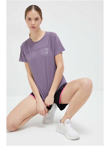 Běžecké tričko Puma Seasons fialová barva