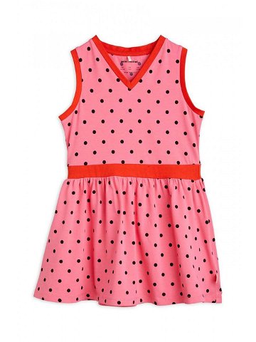 Dívčí šaty Mini Rodini růžová barva mini