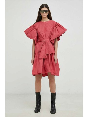 Šaty MMC STUDIO růžová barva mini