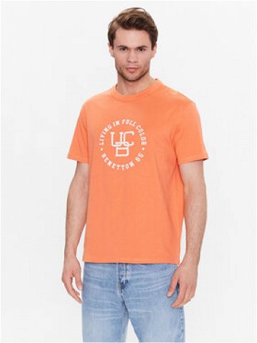 United Colors Of Benetton T-Shirt 3YR3U1050 Oranžová Regular Fit