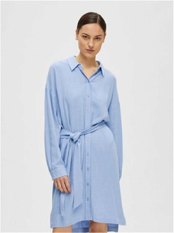 Selected Femme Košilové šaty 16089666 Modrá Relaxed Fit