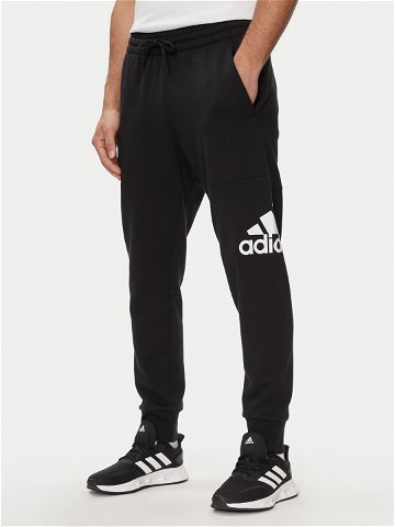 Adidas Teplákové kalhoty Essentials French Terry Tapered Cuff Logo Joggers HA4342 Černá Regular Fit
