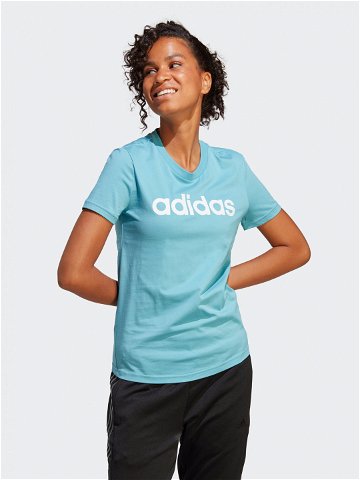 Adidas T-Shirt Essentials Slim Logo T-Shirt IC0629 Modrá Slim Fit