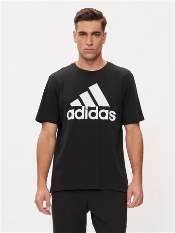 Adidas T-Shirt Essentials Single Jersey Big Logo T-Shirt IC9347 Černá Regular Fit