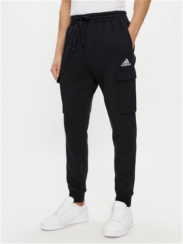 Adidas Teplákové kalhoty Essentials Fleece Regular Tapered Cargo Joggers HL2226 Černá Regular Fit