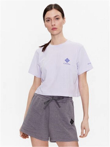 Columbia T-Shirt North Casades 1930051 Fialová Cropped Fit