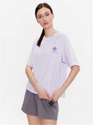 Columbia T-Shirt North Casades 1992085 Fialová Relaxed Fit