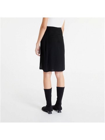 Calvin Klein Jeans Tie Detail Midi Skirt Black
