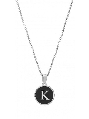 Troli Originální ocelový náhrdelník s písmenem K