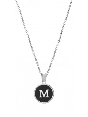 Troli Originální ocelový náhrdelník s písmenem M