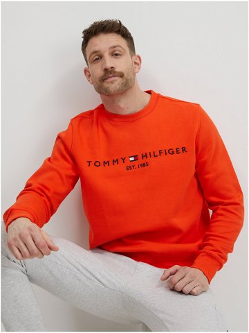Oranžová pánská mikina Tommy Hilfiger