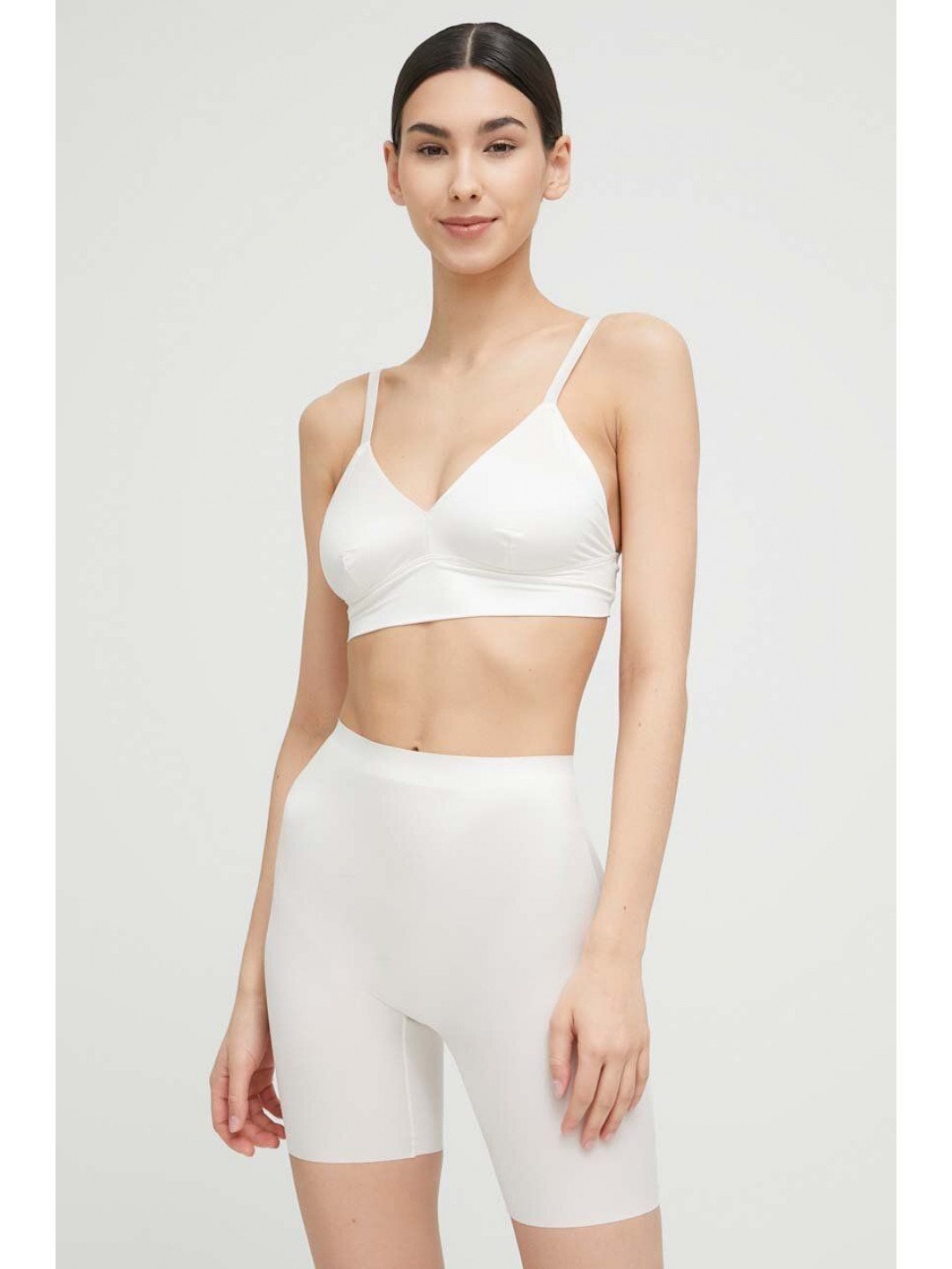 Modelující šortky Spanx dámské bílá barva