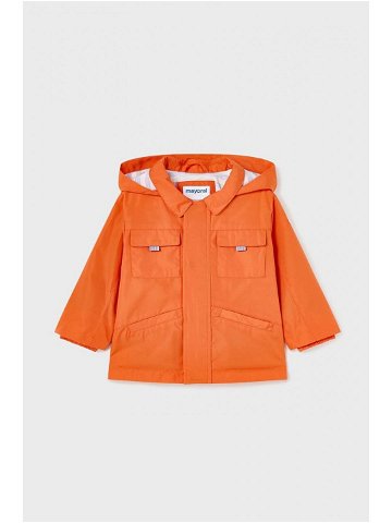 Kojenecká bunda Mayoral oranžová barva