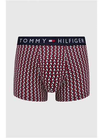 Boxerky Tommy Hilfiger pánské červená barva