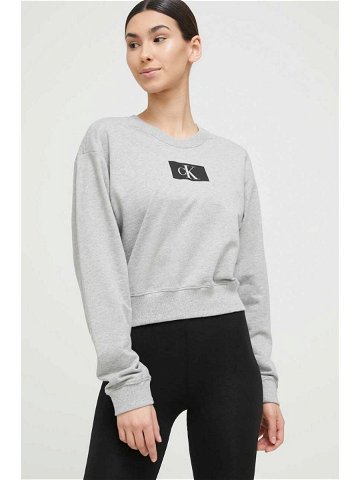 Bavlněná mikina Calvin Klein Underwear šedá barva 000QS6942E