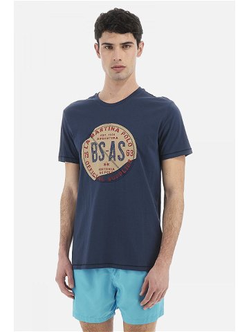 Tričko la martina man t-shirt s s jersey modrá xxl