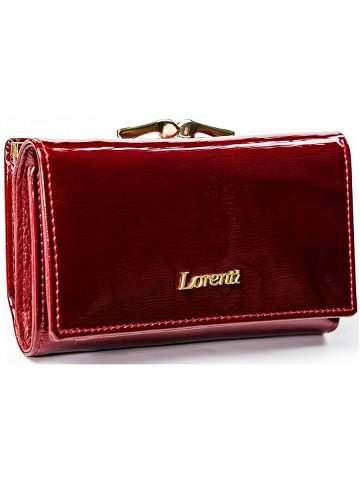 Jedinečná dámská lakovaná kožená peněženka červená – Lorenti 55020SH