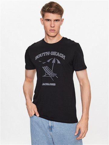 Jack & Jones T-Shirt Summer 12222921 Černá Regular Fit
