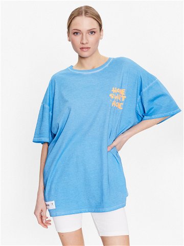 Guess T-Shirt Home W3GI50 K9RM4 Modrá Oversize