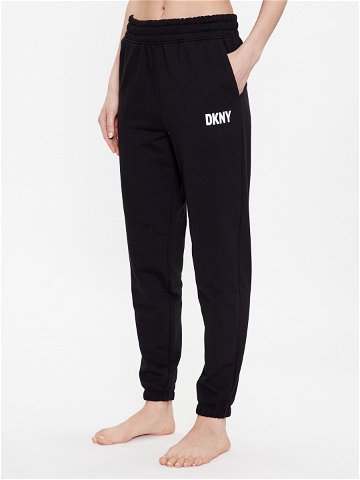 DKNY Pyžamové kalhoty YI2822629 Černá Regular Fit
