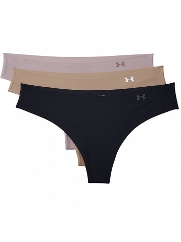 Under Armour PS Thong 3-Pack Black Beige Graphite