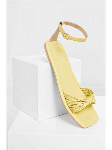Sandály Answear Lab Dámské žlutá barva