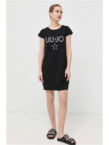 Šaty Liu Jo černá barva mini