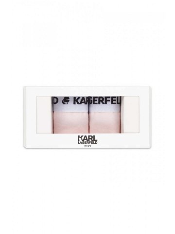 Dětské kalhotky Karl Lagerfeld 2-pack růžová barva