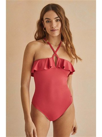 Jednodílné plavky women secret PERFECT FIT 1 růžová barva měkký košík 5525795