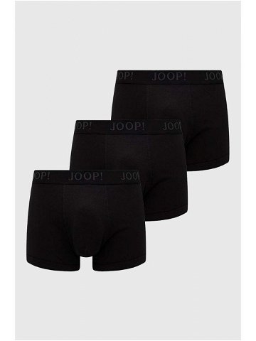 Boxerky Joop 3-pack pánské černá barva 30030784