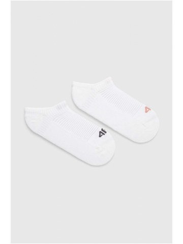 Ponožky 4F 2-pack dámské bílá barva