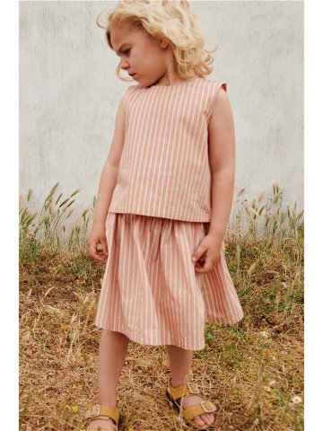 Dětská bavlněná sukně Liewood béžová barva mini