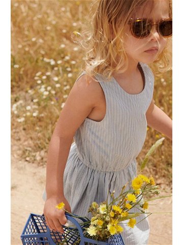 Dětské bavlněné šaty Liewood béžová barva mini