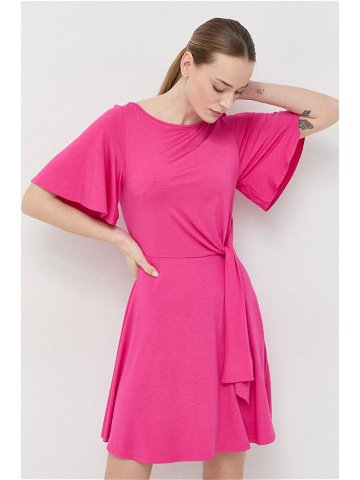 Šaty Patrizia Pepe růžová barva mini