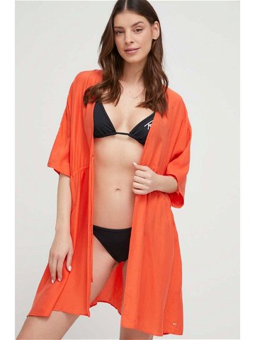 Plážový oděv Tommy Hilfiger oranžová barva